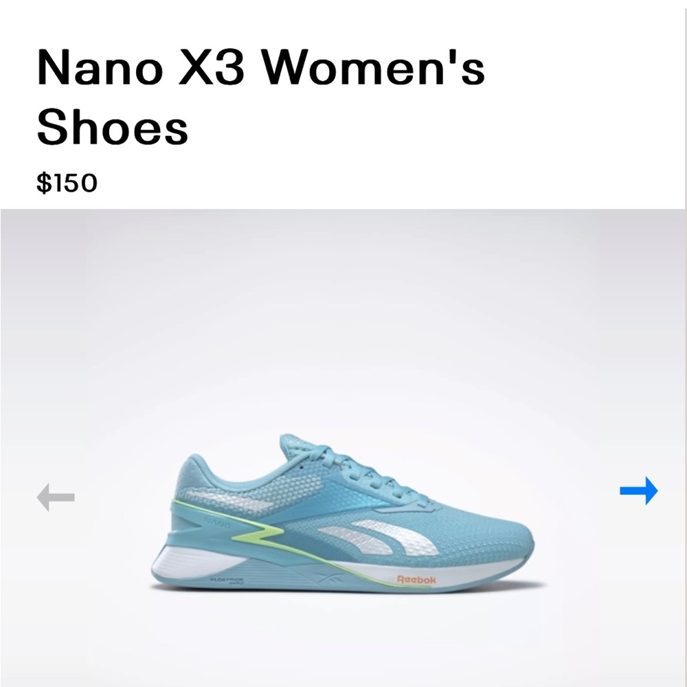 Reebox Nano X3. Size 7. Wore Them Once To Workout. - image 1
